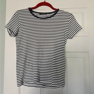 Brandy Melville Black & White Striped Tee